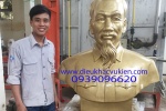 TƯỢNG CHÂN DUNG BÁC HỒ COMPOSITE SƠN NHŨ ĐỒNG