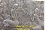 đắp phù điêu cô gái bằng xi măng